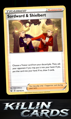 Sordward & Shielbert 135/163 Pokemon Uncommon SWSH05: Battle Styles Card NM