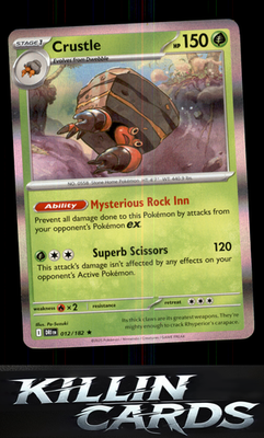 Crustle - 012/182 012/182 Pokemon Rare SV10: Destined Rivals Card NM