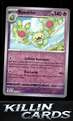 Reverse Holofoil Reuniclus 039/086 Pokemon Uncommon SV: Black Bolt Card NM