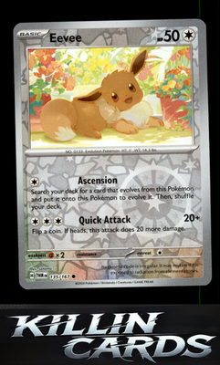Reverse Holofoil Eevee - 135/167 135/167 Pokemon Common SV06: Twilight Masquerad