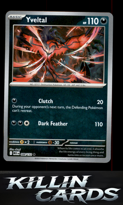 Reverse Holofoil Yveltal 088/132 Pokemon Rare ME01: Mega Evolution Card NM