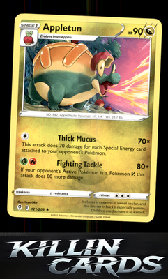 Appletun 121/203 Pokemon Rare SWSH07: Evolving Skies Card NM
