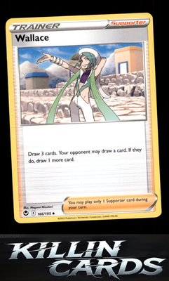 Wallace 166/195 Pokemon Uncommon SWSH12: Silver Tempest Card NM