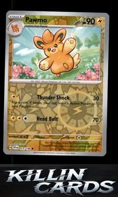Reverse Holofoil Pawmo 075/198 Pokemon Common SV01: Scarlet & Violet Base Set Ca