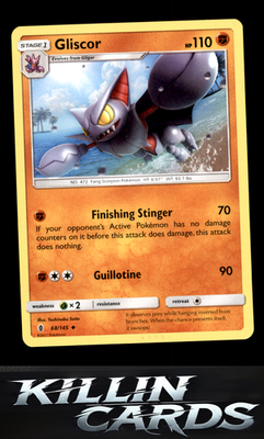 Gliscor 68/145 Pokemon Uncommon SM - Guardians Rising Card NM