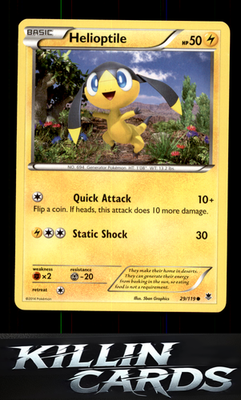 Helioptile (29) 29/119 Pokemon Common XY - Phantom Forces Card NM
