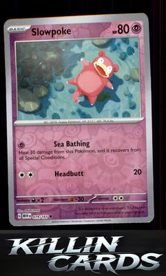 Reverse Holofoil Slowpoke 079/165 Pokemon Common SV: Scarlet & Violet 151 Card L