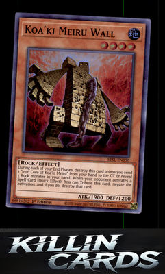 1st Edition Koa'ki Meiru Wall SESL-EN050 YuGiOh Super Rare Secret Slayers Card N