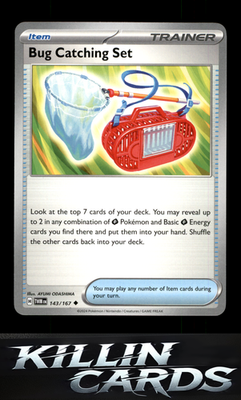 Bug Catching Set 143/167 Pokemon Uncommon SV06: Twilight Masquerade Card NM