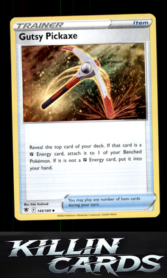 Gutsy Pickaxe 145/189 Pokemon Uncommon SWSH10: Astral Radiance Card NM