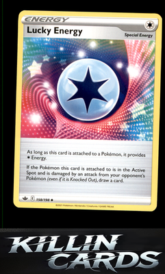 Lucky Energy 158/198 Pokemon Uncommon SWSH06: Chilling Reign Card NM