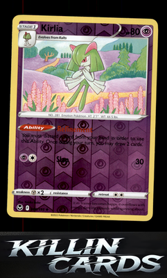 Reverse Holofoil Kirlia 068/195 Pokemon Uncommon SWSH12: Silver Tempest Card NM