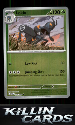 Reverse Holofoil Lokix 010/094 Pokemon Uncommon ME02: Phantasmal Flames Card NM