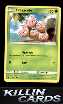 Exeggcute 4/111 Pokemon Common SM - Crimson Invasion Card NM