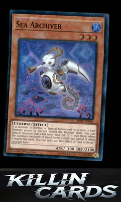 1st Edition Sea Archiver SDPL-EN003 YuGiOh Super Rare Structure Deck: Powercode