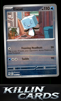 Reverse Holofoil Eiscue 044/132 Pokemon Common ME01: Mega Evolution Card NM