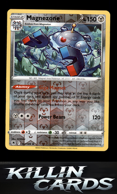 Reverse Holofoil Magnezone 107/189 Pokemon Holo Rare SWSH10: Astral Radiance Car