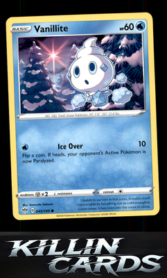 Vanillite 045/189 Pokemon Common SWSH03: Darkness Ablaze Card NM