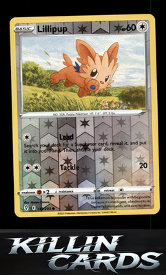 Reverse Holofoil Lillipup 133/203 Pokemon Common SWSH07: Evolving Skies Card NM