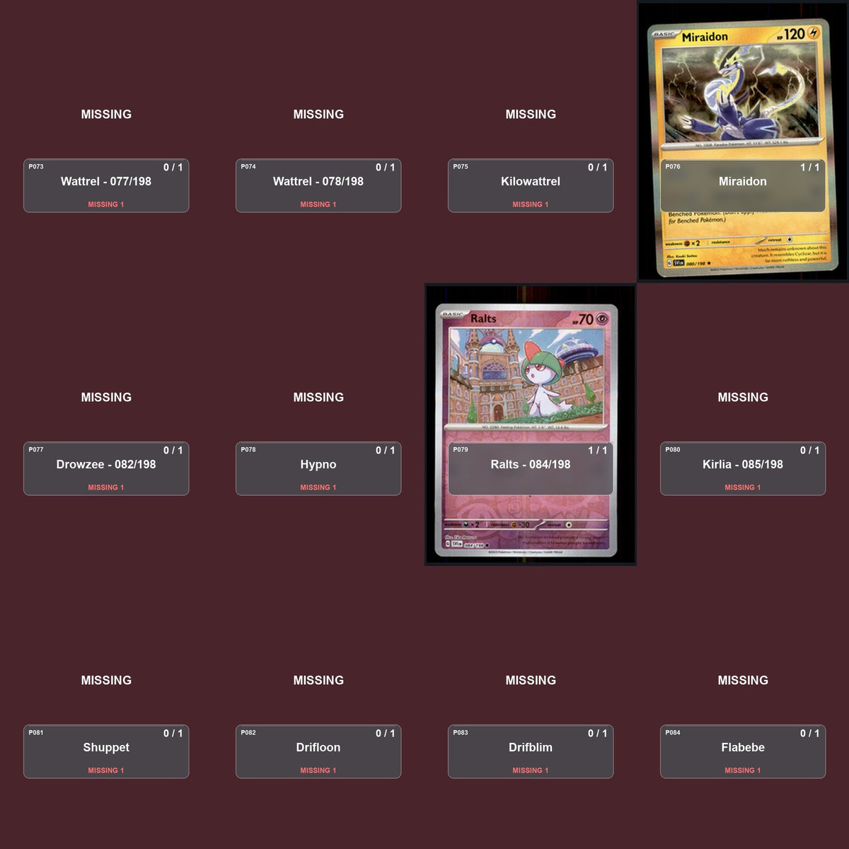 Pokemon TCG SV01: Scarlet & Violet Base Set C/UC/R Standard Set 60 Cards