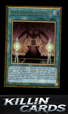 1st Edition Numeron Chaos Ritual MGED-EN050 YuGiOh Premium Gold Rare Maximum Gol