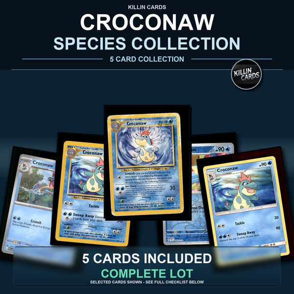 Pokemon TCG Croconaw Species Collection 5 Different Cards