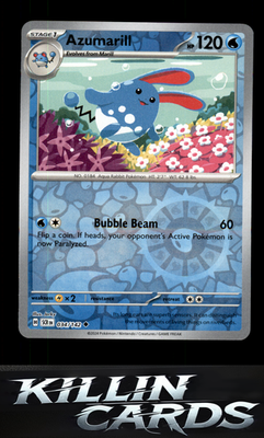 Reverse Holofoil Azumarill 034/142 Pokemon Uncommon SV07: Stellar Crown Card NM