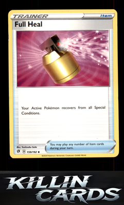Full Heal 159/192 Pokemon Uncommon SWSH02: Rebel Clash Card NM