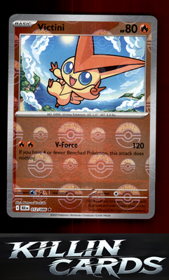 Victini (Poke Ball Pattern) 012/086 Pokemon Rare SV: Black Bolt Card NM