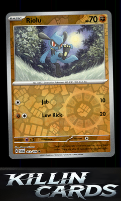 Reverse Holofoil Riolu - 112/198 112/198 Pokemon Common SV01: Scarlet & Violet B