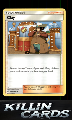 Clay 188/236 Pokemon Uncommon SM - Cosmic Eclipse Card LP