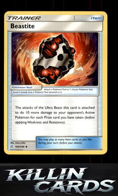 Beastite 185/236 Pokemon Uncommon SM - Cosmic Eclipse Card LP