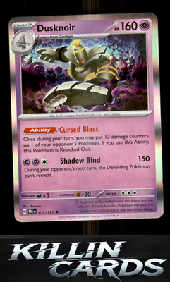 Dusknoir 037/131 Pokemon Rare SV: Prismatic Evolutions Card NM