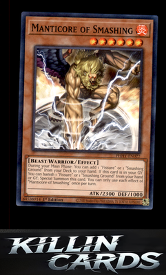 1st Edition Manticore of Smashing PHHY-EN022 YuGiOh Common Photon Hypernova Card