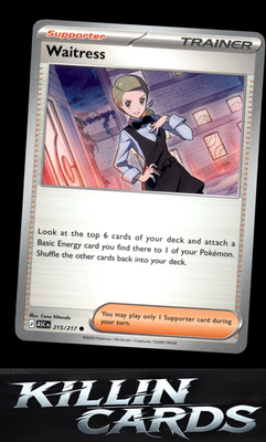 Waitress 215/217 Pokemon Common ME: Ascended Heroes Card NM