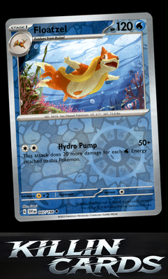Reverse Holofoil Floatzel 047/198 Pokemon Uncommon SV01: Scarlet & Violet Base S