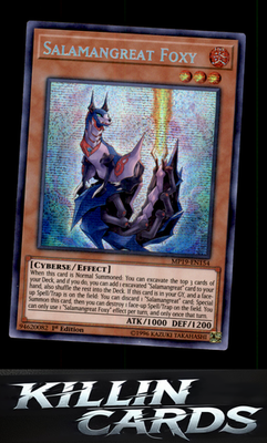 1st Edition Salamangreat Foxy MP19-EN154 YuGiOh Prismatic Secret Rare 2019 Gold