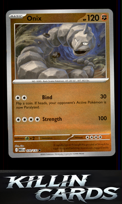 Reverse Holofoil Onix 070/132 Pokemon Common ME01: Mega Evolution Card NM