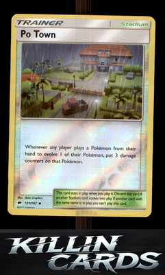 Po Town 121/147 Pokemon Uncommon SM - Burning Shadows Card NM