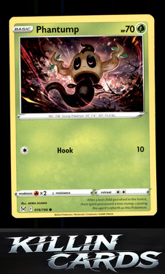 Phantump 016/196 Pokemon Common SWSH11: Lost Origin Card NM