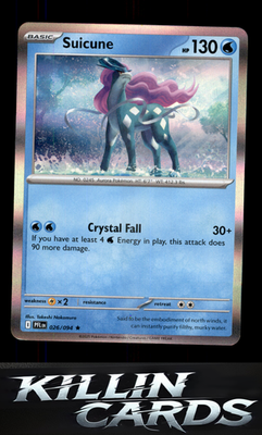 Suicune 026/094 Pokemon Rare ME02: Phantasmal Flames Card NM