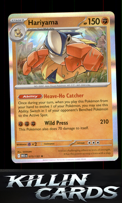 Hariyama 073/132 Pokemon Rare ME01: Mega Evolution Card NM