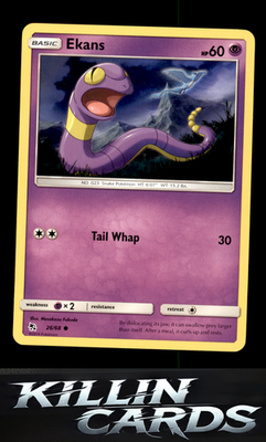 Ekans (26) 26/68 Pokemon Common Hidden Fates Card NM