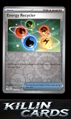 Reverse Holofoil Energy Recycler 164/182 Pokemon Uncommon SV10: Destined Rivals