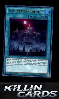 1st Edition Vampire Kingdom GFP2-EN157 YuGiOh Ultra Rare Ghosts From the Past: T