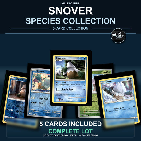 Pokemon TCG Snover Species Collection 5 Different Cards