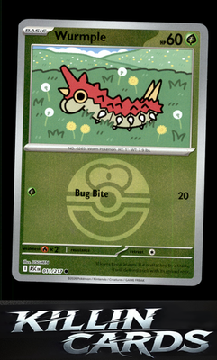 Reverse Holofoil Wurmple (Love Ball) 011/217 Pokemon Common ME: Ascended Heroes