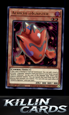 1st Edition Achichi @Ignister MP21-EN003 YuGiOh Ultra Rare 2021 Tin of Ancient B