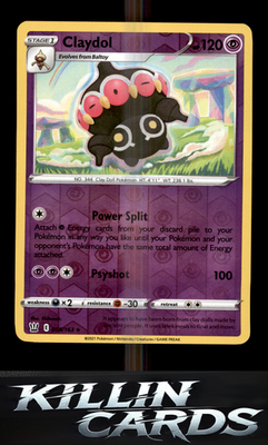 Reverse Holofoil Claydol 058/163 Pokemon Rare SWSH05: Battle Styles Card NM