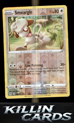 Reverse Holofoil Smeargle 128/203 Pokemon Rare SWSH07: Evolving Skies Card NM